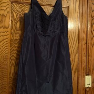 Navy blue J Crew bridesmaid dress